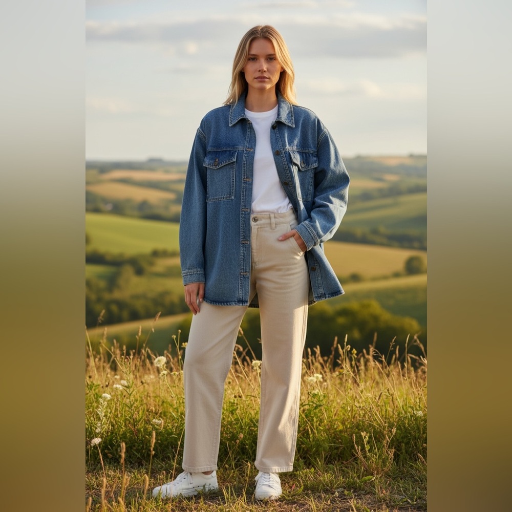 Classic Blue Denim Jean Jacket